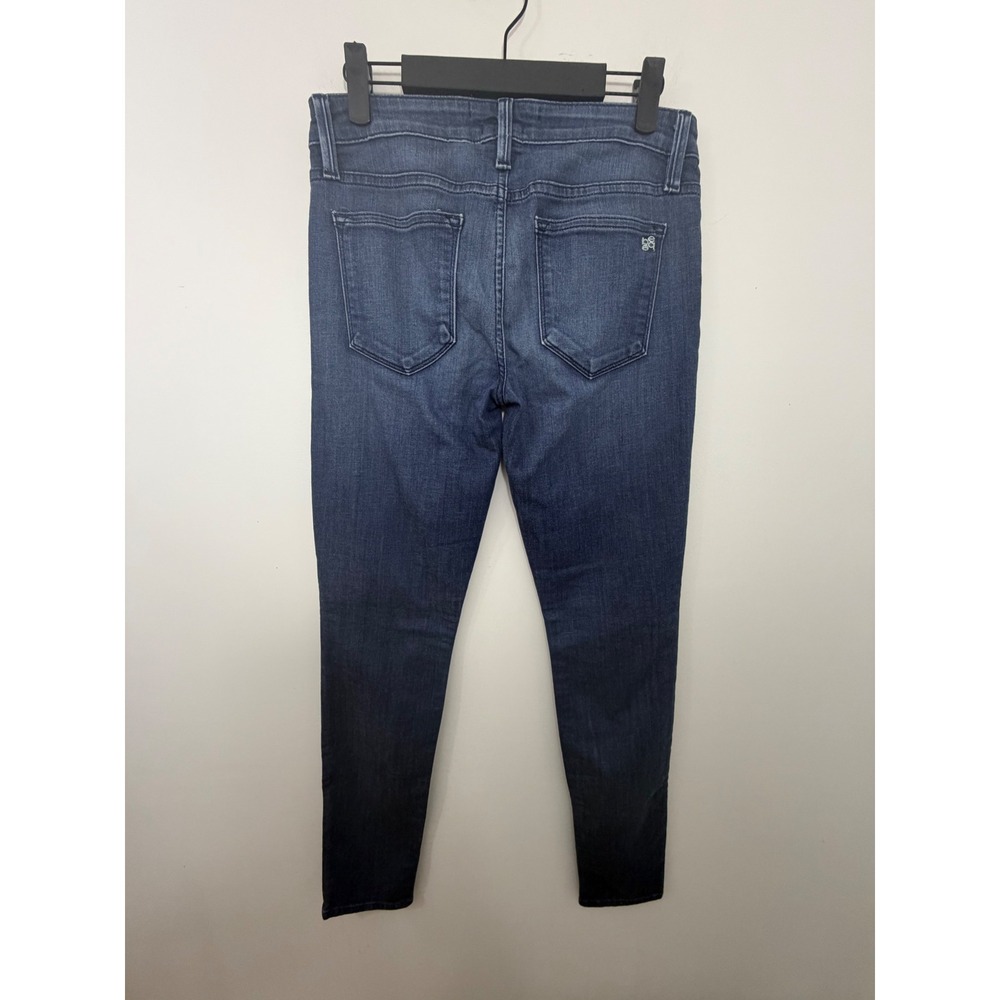Bebe Nina Curvy Fit Low Rise Skinny Jeans Dark Wash Denim Womens 29 OC-28927‎